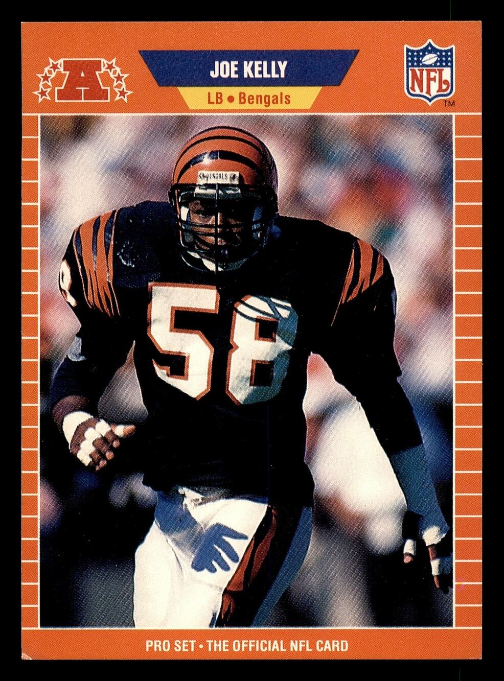 Vintage 1989 Pro Set #62 Joe Kelly Football Card